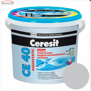 Фуга для плитки Ceresit СЕ 40 Aquastatic эластичная манхетен 10 (5 кг)